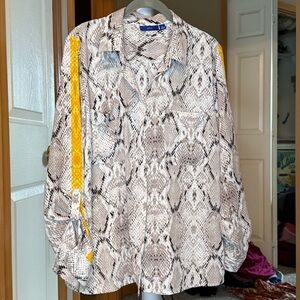 **EUC Apt. 9 Python Print Blouse